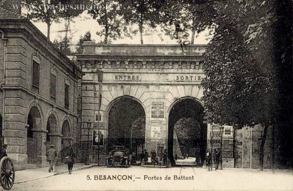 5 - BESANÇON - Portes de Battant